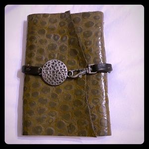 Handmade leather journal with watercolor paper